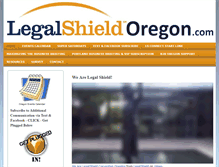 Tablet Screenshot of legalshieldoregon.com